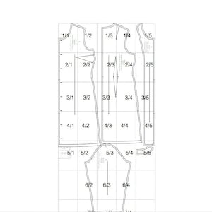 PDF Sewing Pattern A Line Dress, Button Front Dress Digital Pattern ...