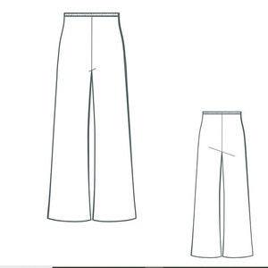 PDF Sewing Pattern Top & Pants, Top and Pants Sewing Pattern, Wide Leg ...