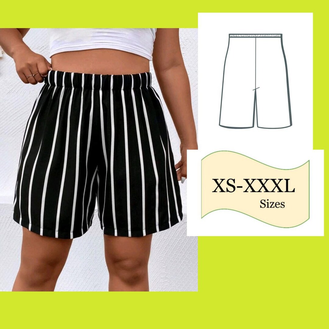 Bermuda Shorts PDF Pattern/ PDF Summer Shorts Pattern for Etsy