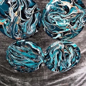 Elegant emerald green coasters