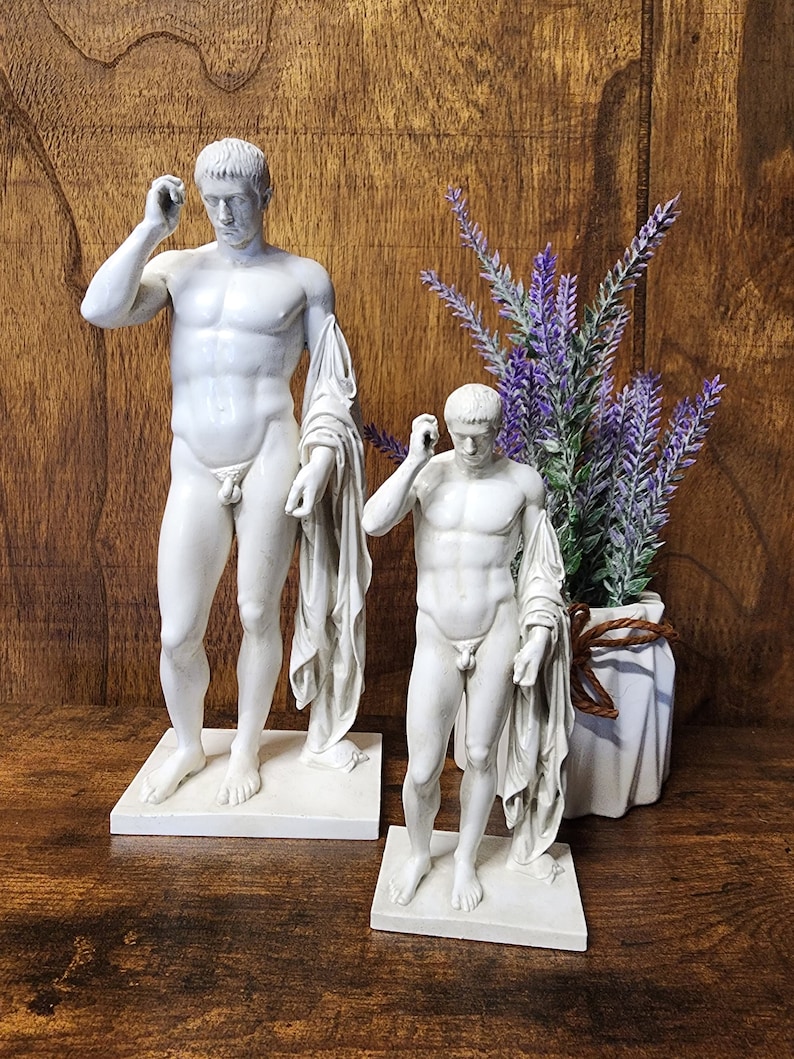 Marcellus as Hermes Logios Nude Male Statue Scale Replica Gay