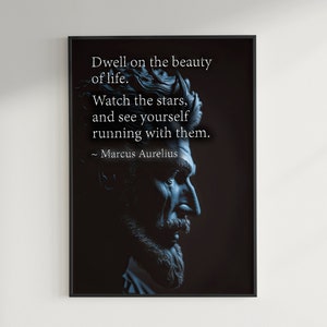 Marcus Aurelius Wall Art Quote, Philosophy, Stoicism, Inspirational, Ancient, History, Epic, Digital, Download, Printable Up to 5'w x 7'h!