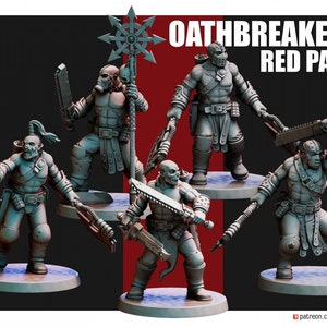 Oathbreakers Red Pack | Kaos | Proxy | Bordspel | Krigsspel | Red Pilgrim Miniatures