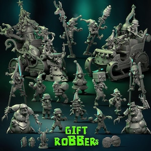 Gift Robbers Team | Blood | Fantasy Football | Bowl | Snotling Team |  Punga Miniatures