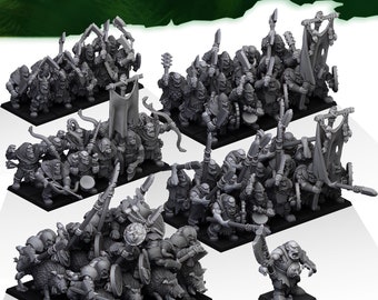 Orc Army Bundle | Highland Miniatures, Fantasy Moredhun's Orcs