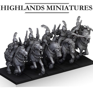 Keizerlijke pistolen | Zonneland | Highland-miniaturen | Fantasie | Middeleeuws | Tafelblad |  Wargaming