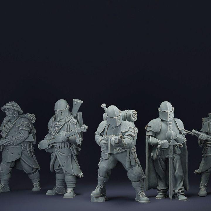Trench Squad | Trench Crusade | Inquisition | New Antioch | Tabletop | Wargaming | JK Remo Models