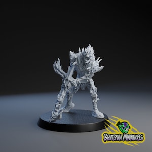 Skeleton Chainsaw Maniac Star Player | Blood | Fantasy Football | Bowl | Necromantic Team | Brutefun Miniatures