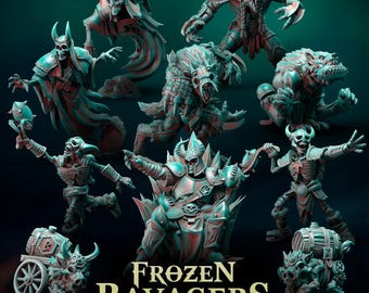 Gefrorener Ravager-Stabstab | Fantasie Fußball | Necromantic/ Nordisches Team | Punga Miniaturen