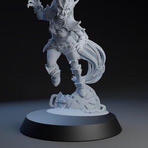 Witch Elf Star Player | Blood | Fantasy Football | Bowl | Dark Elf Team | Brutefun Miniatures