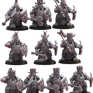 28mm Elite Guard | Chaos Dwarves | Proxy | Tabletop | Wargaming | Lost Kingdom Miniatures