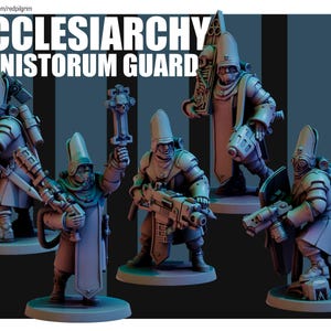 Ecclesiarchy Ministorum Guard  | Trench Crusade | Proxy | Guard| Tabletop | Wargaming | Red Pilgrim Miniatures