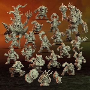 Infernal Forks Team | Blood | Fantasy Football | Bowl | Halfling Team | Punga Miniatures