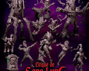 Cirque de Sang Lune Hilfsstab | Fantasie Fußball | Elfen-Team | Punga Miniaturen