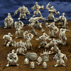 Savage Orc Team | Blood | Fantasy Football | Bowl | Orc Team | Punga Miniatures