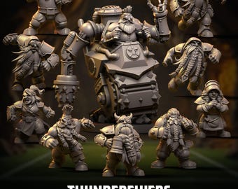 Thunderflyers Team | Fantasie Fußball | Zwergen-Team | Punga Miniaturen