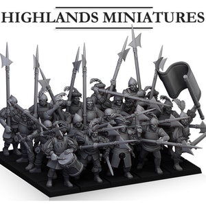 Alabarderos Imperiales / Sunland / Highland Miniatures / Fantasía / Medieval / Juegos de mesa / Wargaming