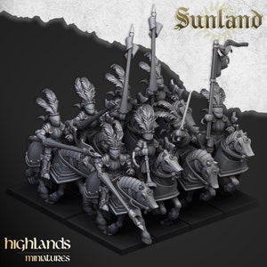 Keizerlijke ridders | Zonneland | Highland-miniaturen | Fantasie | Middeleeuws | Tafelblad |  Wargaming