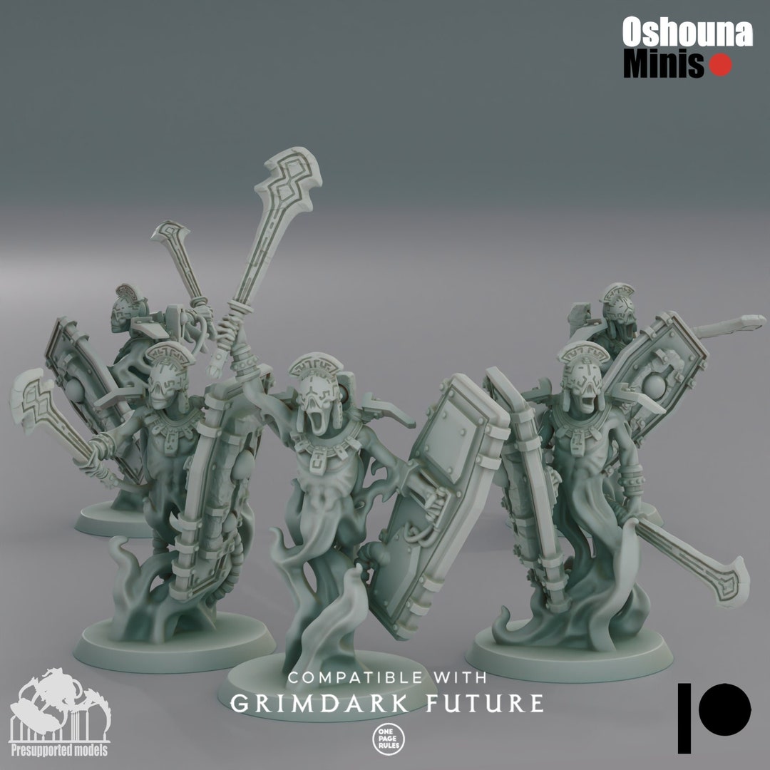 28mm Spirit Guardians With Swords and Shields | Doomed Empire | Proxy ...