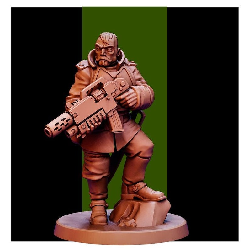 28mm Lord-Militant with Retinue