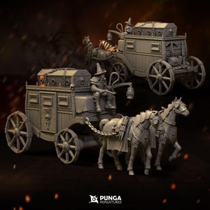 Wóz Łowcy Czarownic | Fantasy | Miniatury DnD | Mordheim | Miniatury Punga