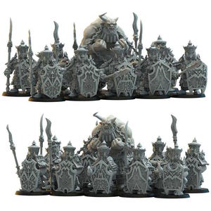 28mm Immortals | Chaos Dwarves | Proxy | Tabletop | Wargaming | Lost Kingdom Miniatures