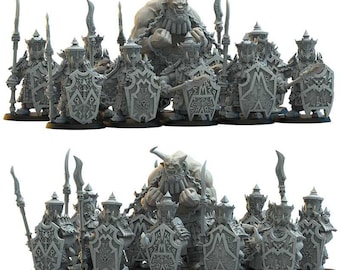 28mm Immortals | Chaos Dwarves | Proxy | Tabletop | Wargaming | Lost Kingdom Miniatures