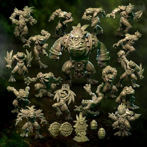 Jungle Avengers Team | Blood | Fantasy Football | Bowl | Slann | Punga Miniatures