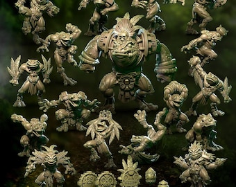 Jungle Avengers Team | Fantasy Football | Lizard team | Slann team | Punga Miniatures