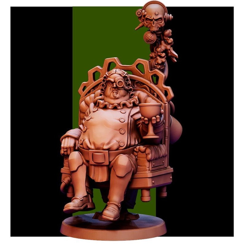 28mm Lord-Militant with Retinue