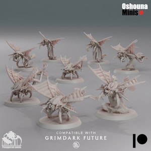 Flying Spike Spitters | The Deep Hive | Tyranid | Grim Dark Future | Tabletop | Wargaming | Oshouna Minis
