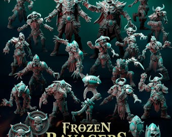 Frozen Ravager Team | Fantasie Fußball | Necromantic/ Nordisches Team | Punga Miniaturen