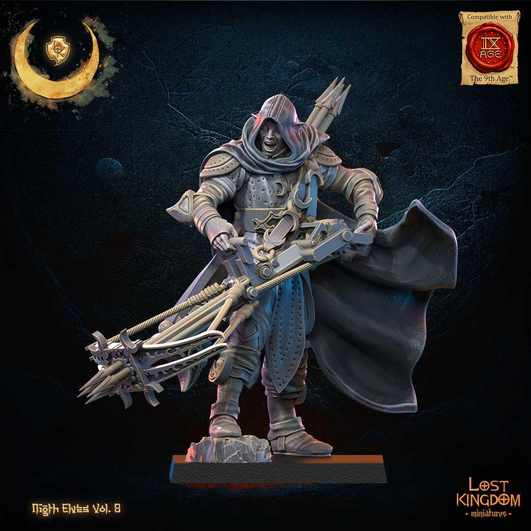 28mm Lord with Heavy Crossbow | Elves | Proxy | Tabletop | Wargaming | Lost Kingdom Miniatures