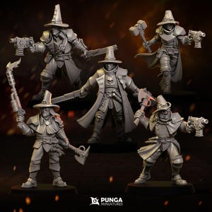 Sci-FI Witch Hunters | Fantasy | DnD Miniatures | Mordheim | Punga Miniatures