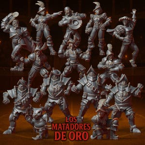 Los Matadores de Oro Team | Blood | Fantasy Football | Bowl | Human Team | Punga Miniatures
