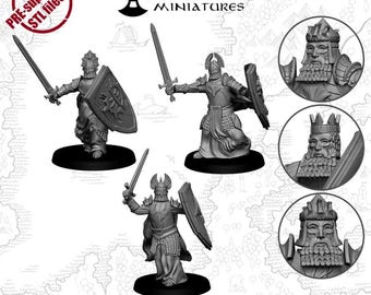 28mm Black-Hearted Warriors ABC | Middle Earth | Proxy | Tabletop | Wargaming | Unreleased Miniatures