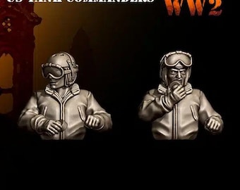 28mm US Army G.I. Tank Commanders | WW2 | 3D Breed Miniatures | United States