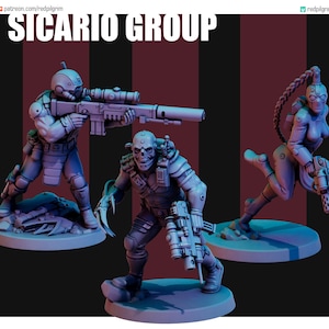 Sicario Group 2 | Inquisition | Proxy | Tabletop | Wargaming | Red Pilgrim Miniatures