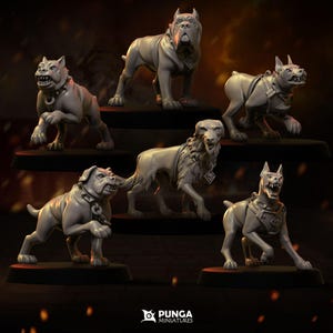 Warhounds | Fantasy | DnD Miniatures | Mordheim | Punga Miniatures