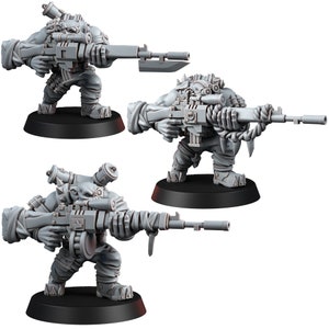 Orc Commandos with Sniper Rifles | Ork | Proxy | Tabletop | Wargaming | Malicious Mini&#39;s