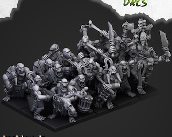 Cave Orc Warriors | Highland Miniatures, Fantasy Moredhun's Orcs