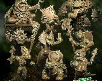 Jungle Avengers-Stabstab | Fantasie Fußball | Echsenteam | Slann-Team | Punga Miniaturen
