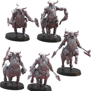 28mm Bul-Thaurs | Chaos Dwarves | Proxy | Tabletop | Wargaming | Lost Kingdom Miniatures