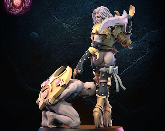 28 mm Jane Blanche, heroína de la depravación / Caos / Proxy / Mesa / Wargaming / Miniaturas de Lost Kingdom