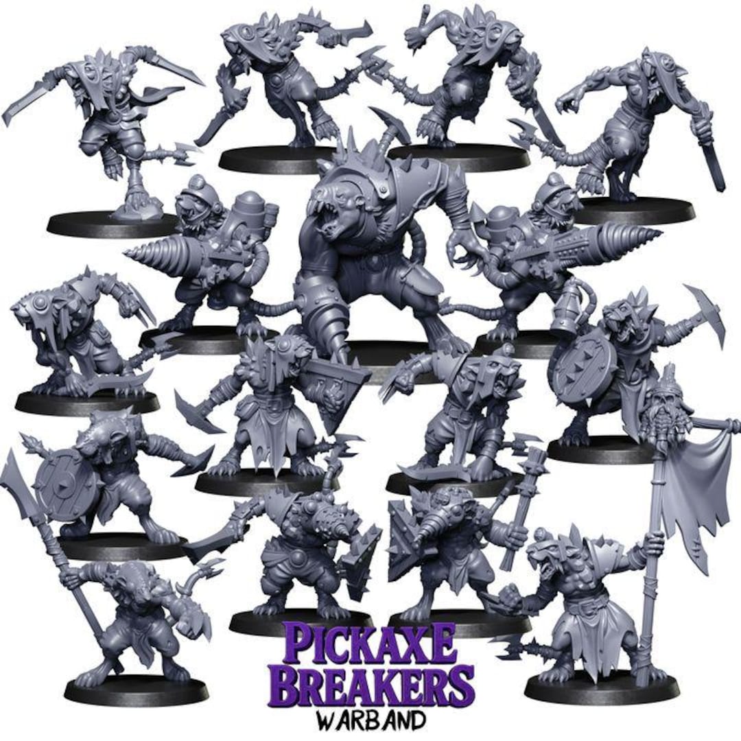 Pickaxe Breakers Warband | Fantasy Miniatures | Dnd | Tabletop