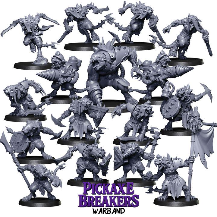 Pickaxe Breakers Warband | Fantasy Miniatures | Dnd | Tabletop
