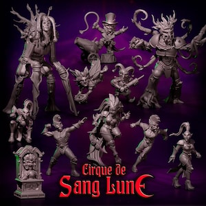 Cirque de Sang Lune Hilfsstab | Fantasie Fußball | Elfen-Team | Harlekin | Punga Miniaturen