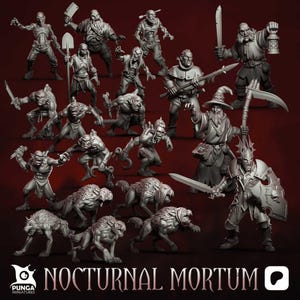Undead The Nocturnal Mortum Warband | Fantasy | DnD Miniatures | Mordheim | Punga Miniatures