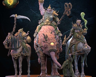 28mm The Three Rotten Kings  | Chaos | Proxy | Tabletop | Wargaming | Lost Kingdom Miniatures