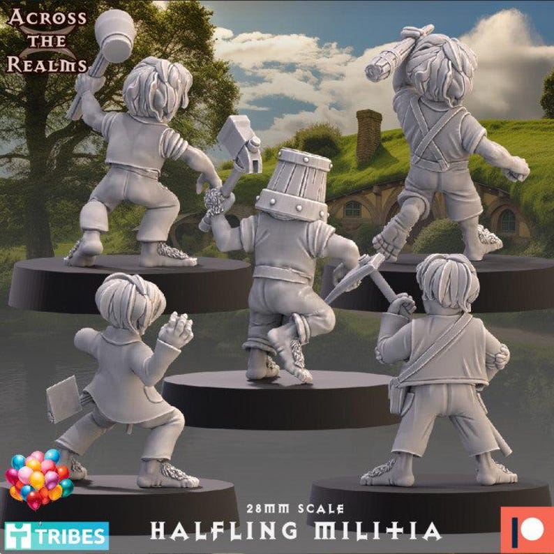 28mm Halfling Militia